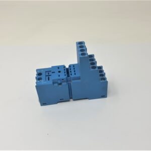 BLUE base for relay with plastic clip TRIPLE