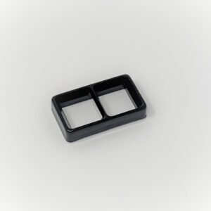 Hetronik double frame insert for gren/black push button